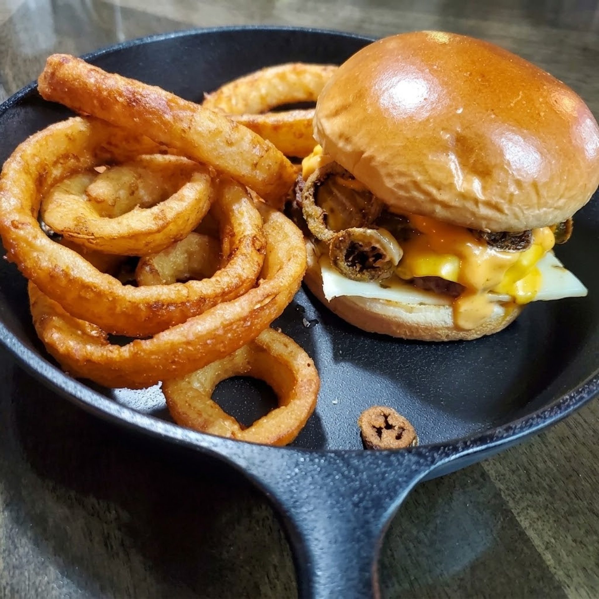 Burgers, wings, and the works