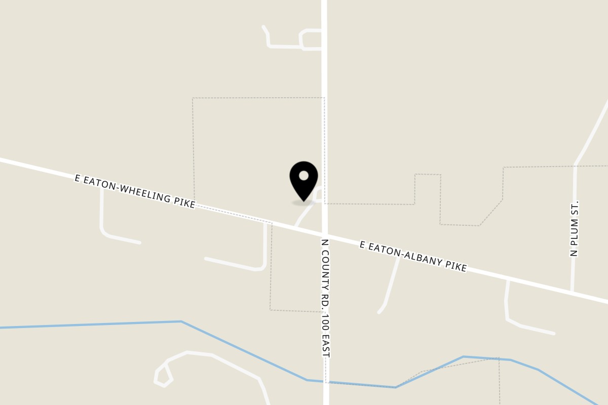 Map showing the location of Route 3 Bar and Grill on 17001 IN-3 in Eaton